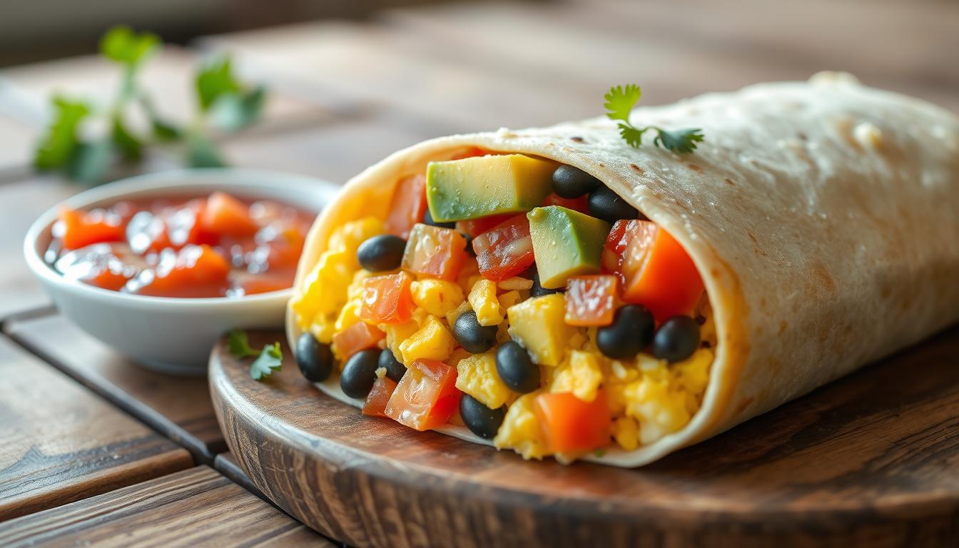 High Protein Breakfast Burrito